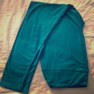 LLR brand new TC teal colored leggings